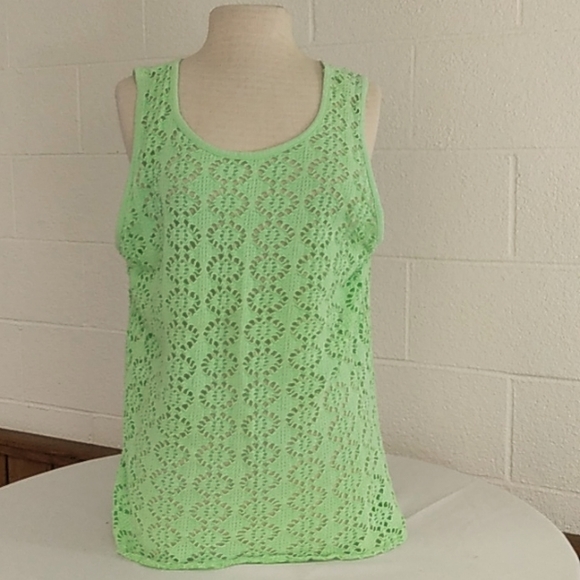 Ladies Madalana lime green Tank top, XL - Picture 1 of 4